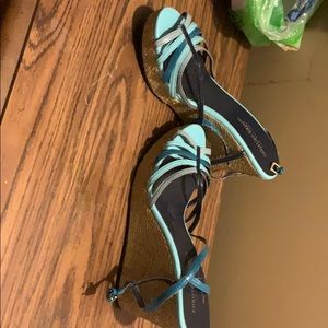 Never worn heels blue